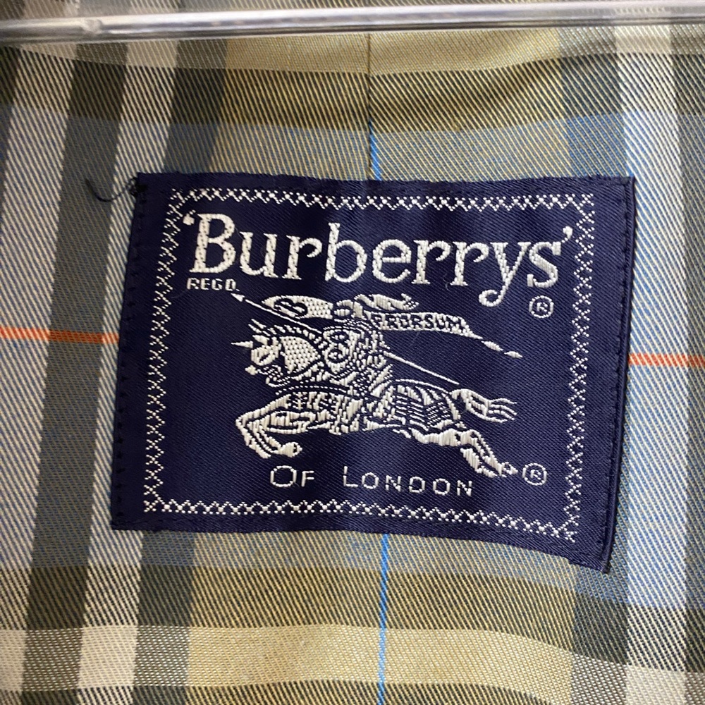 Burberry Olive Green Double-Breasted Trench Coat - Picture 2 of 8